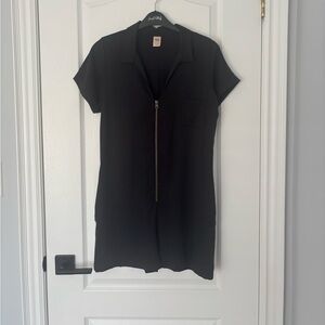 Smash + Tess Black Zip-Up Romper